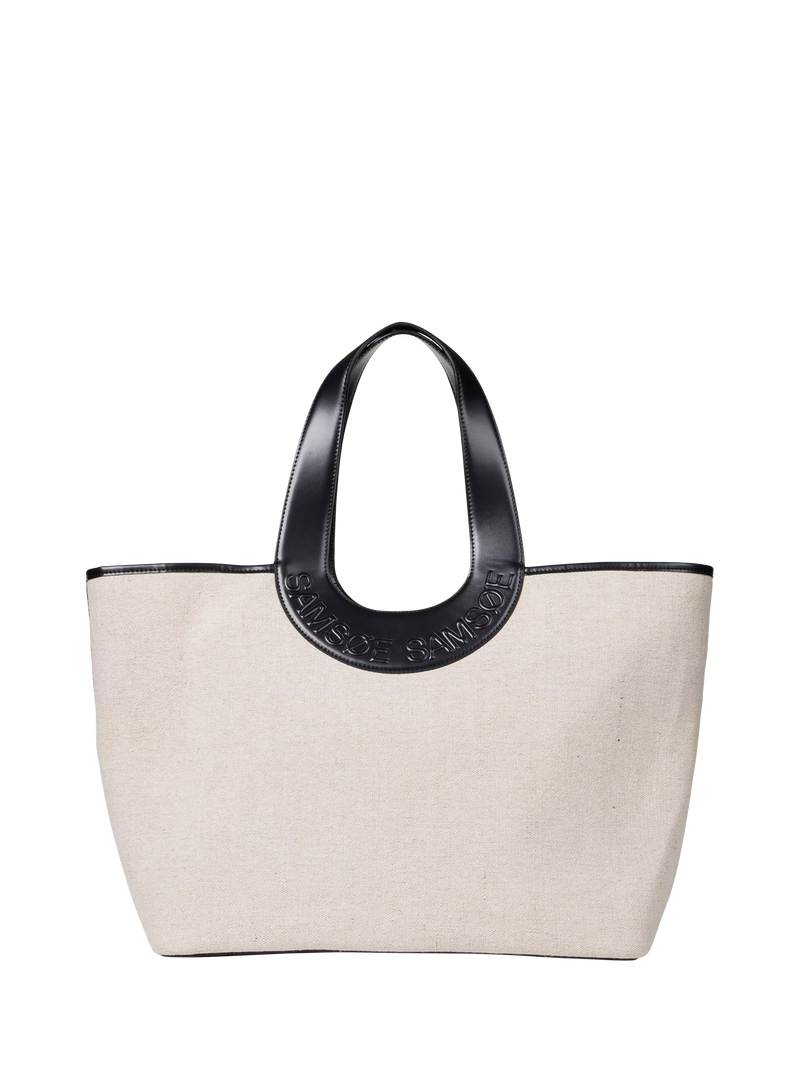 Samsøe Samsøe Saberta beach tote bag bone white (British brand)