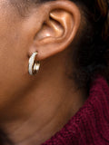 IBB 9ct yellow gold creole hoop earrings, imported from the UK