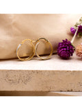 IBB 9ct yellow gold creole hoop earrings, imported from the UK