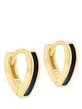John Lewis IBB Enamel V-Shape Huggie Hoop Earrings- Buy online at McGrocer