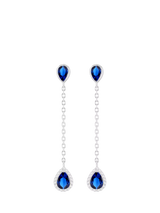 John Lewis IBB Cubic Zirconia Teardrop Earrings Multi- Buy online at McGrocer