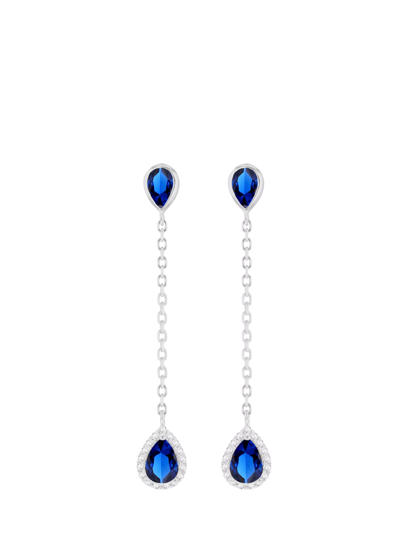 IBB cubic zirconia teardrop earrings, UK version