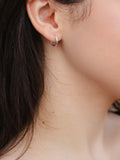 IBB sterling silver large hoop earrings 12mm - British product
