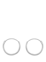 John Lewis IBB Sterling Silver Medium Hoop Earrings- Buy online at McGrocer