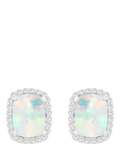 IBB cubic zirconia halo stud earrings multi, UK version