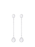 IBB cubic zirconia teardrop earrings 50mm, UK version