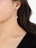 IBB cubic zirconia teardrop earrings 50mm, UK version