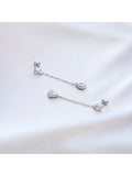 IBB cubic zirconia teardrop earrings 50mm, UK version