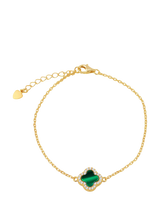 John Lewis IBB Malachite Clover Chain Bracelet Multi- Buy online at McGrocer