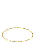 IBB 9ct yellow gold oval belcher bracelet, imported from the UK