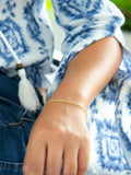 IBB 9ct yellow gold oval belcher bracelet, imported from the UK