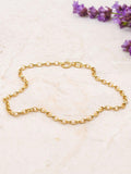 IBB 9ct yellow gold oval belcher bracelet, imported from the UK