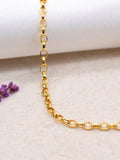 IBB 9ct yellow gold oval belcher bracelet, imported from the UK