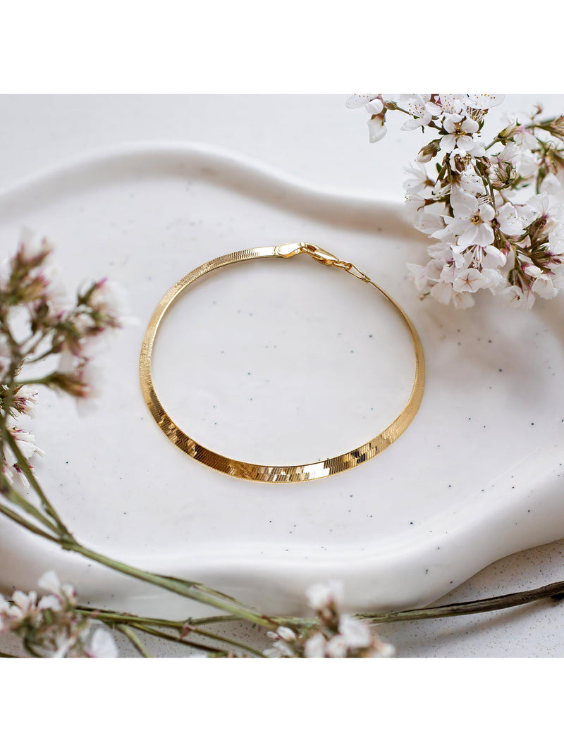 IBB triple herringbone bracelet gold plated, UK version
