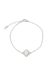 John Lewis IBB Mother of Pearl Clover Bracelet Multi- Buy online at McGrocer