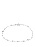 IBB mini ball bracelet rhodium-plated sterling silver - British product