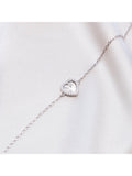 IBB rainbow heart pendant bracelet 16-19cm (British brand)