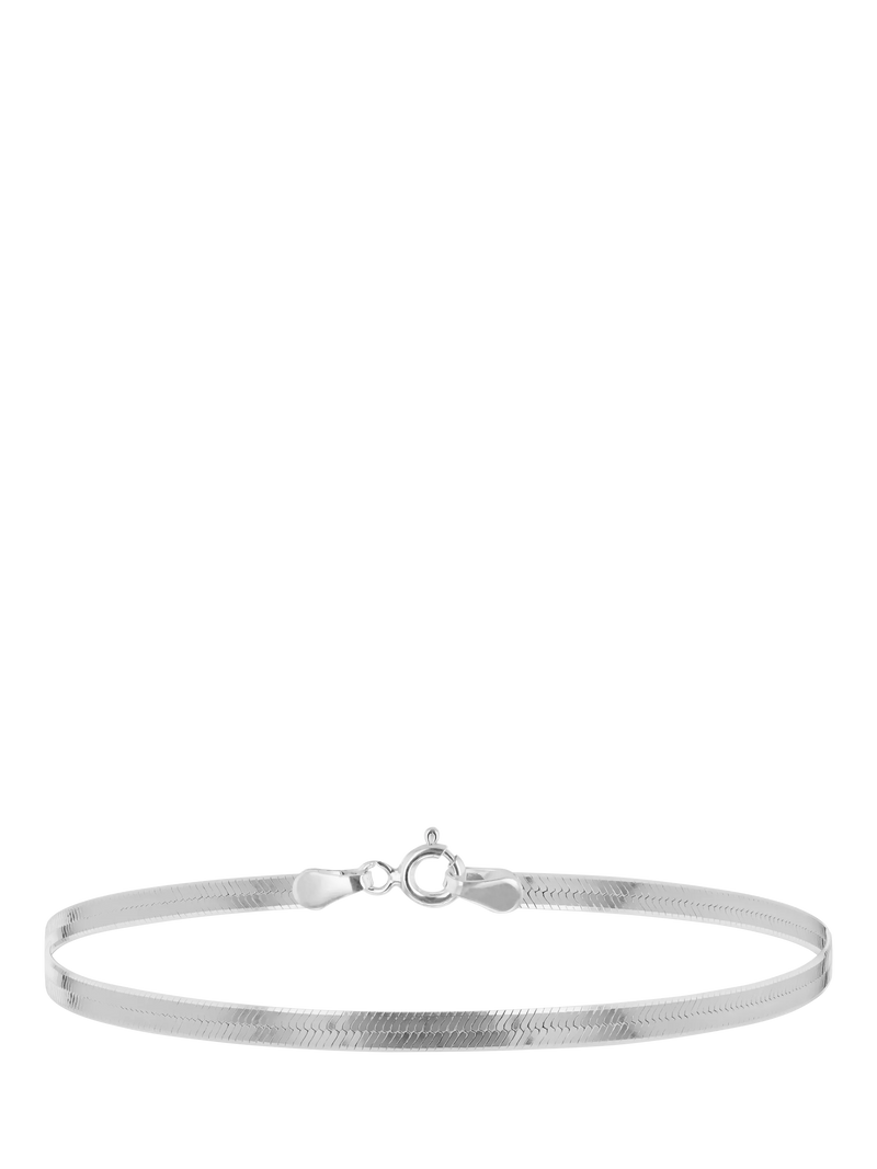 IBB sterling silver triple herringbone bracelet (British brand)