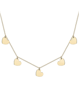 John Lewis IBB 9ct Yellow Gold Heart Charm Necklace- Buy online at McGrocer