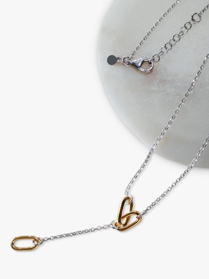 IBB paper link drop necklace 43-46cm (British brand)