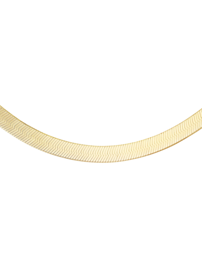 IBB triple herringbone gold necklace 41cm, imported from the UK