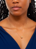 IBB 9ct yellow gold cubic zirconia ring necklace - British product