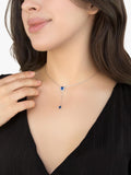 IBB cubic zirconia teardrop lariat necklace, imported from the UK