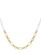 John Lewis IBB Two Tone Paper Link Curb Chain Multi Necklace- Buy online at McGrocer