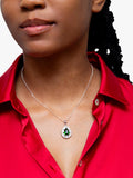 IBB sterling silver cubic zirconia pendant necklace - British product