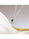 IBB sterling silver cubic zirconia pendant necklace - British product