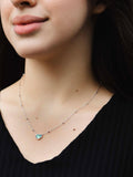 IBB paua shell heart pendant necklace (British brand)