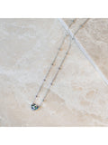 IBB paua shell heart pendant necklace (British brand)
