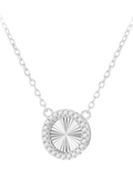 IBB cubic zirconia rainbow pendant necklace sterling silver (British brand)