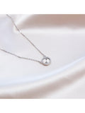 IBB cubic zirconia rainbow pendant necklace sterling silver (British brand)