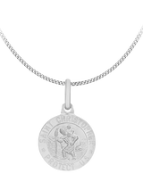 John Lewis IBB Sterling Silver St. Christopher Pendant Necklace- Buy online at McGrocer