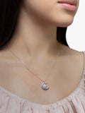 IBB sterling silver star and moon pendant necklace - British product