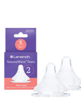 John Lewis Lansinoh Natural Wave Slow Flow Anti-Colic Teats, Pack of 2- Buy online at McGrocer