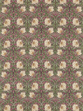 Morris & Co Pimpernel Furnishing Fabric, Aubergine/Olive