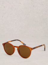 John Lewis White Stuff Preppy Round Sunglasses Orange- Buy online at McGrocer