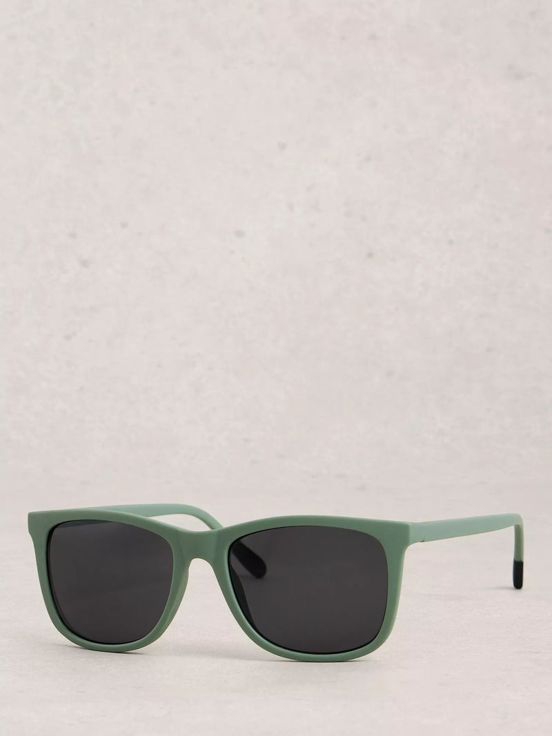 White Stuff Wayfarer sunglasses green, imported from the UK