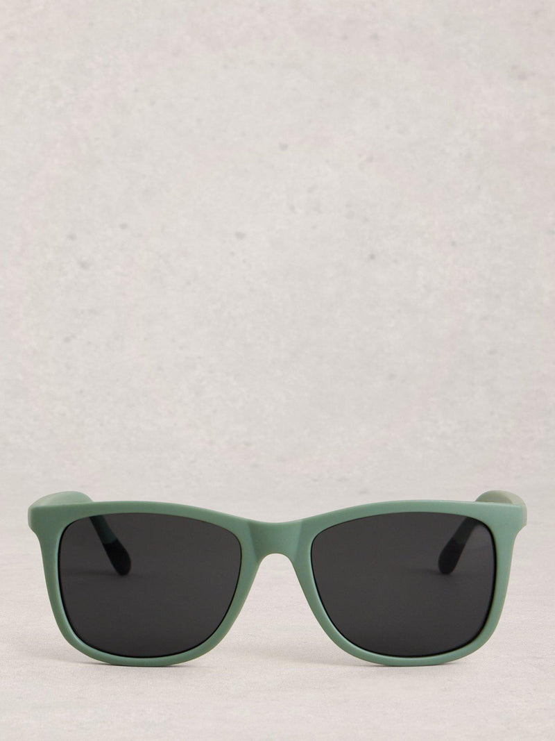 White Stuff Wayfarer sunglasses green, imported from the UK