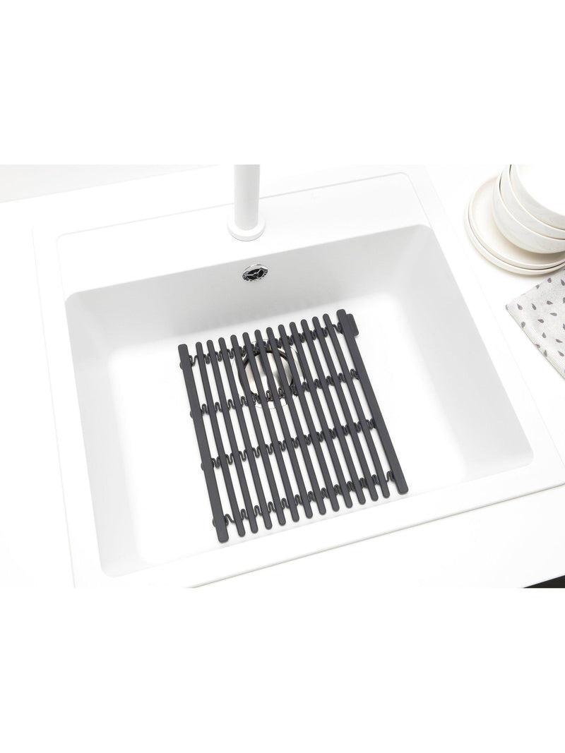 Brabantia sink mat dark grey 30x1.5x30cm, imported from the UK