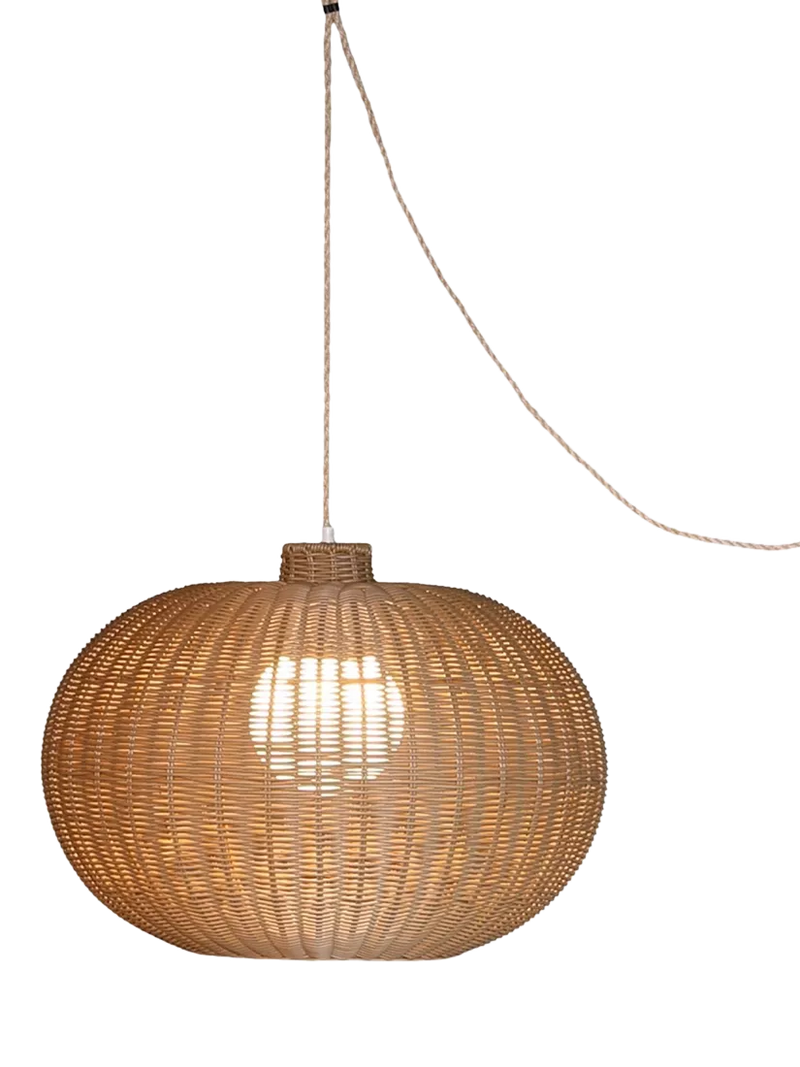 LG Outdoor Ravello rattan pendant lamp 55cm (British brand)