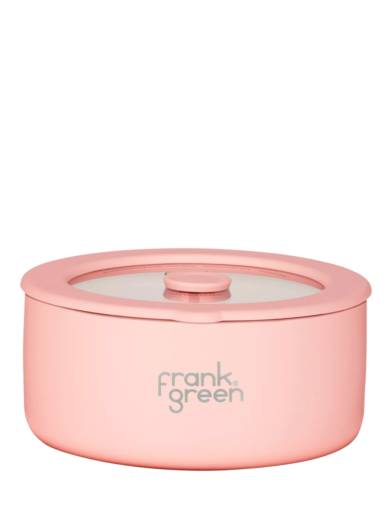 frank green stainless steel bowl 700ml with glass lid, UK version
