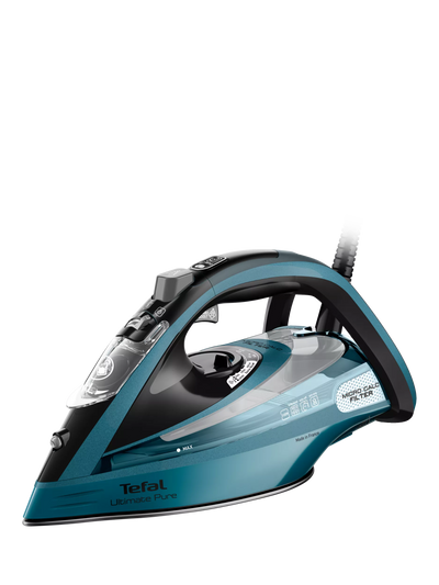 John Lewis Tefal Ultimate Pure Steam Iron - Blue Black- Buy online at McGrocer