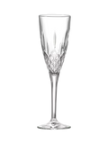 RCR Cristalleria Italiana London crystal champagne flute set of 6 159ml, UK version