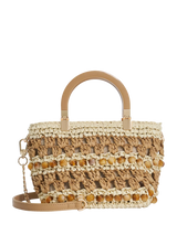 John Lewis Dune London Dahlia Raffia Twin Handle Grab Bag in Natural- Buy online at McGrocer