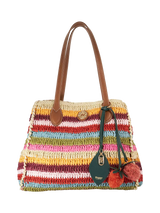 John Lewis Dune London Devotedly Raffia Tote Bag, Multi- Buy online at McGrocer