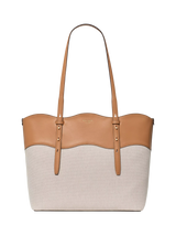 John Lewis kate spade new york Dia Canvas Wavy Trim Tote Bag, Natural Multi- Buy online at McGrocer