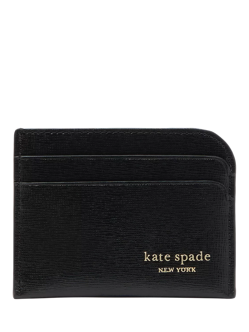 Kate Spade New York Devin leather card holder black - British product